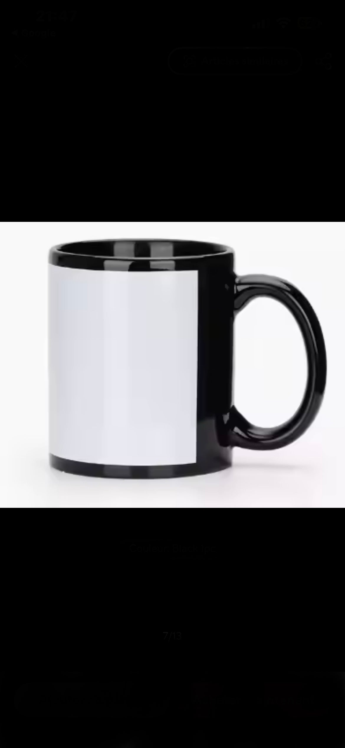 Mug noir