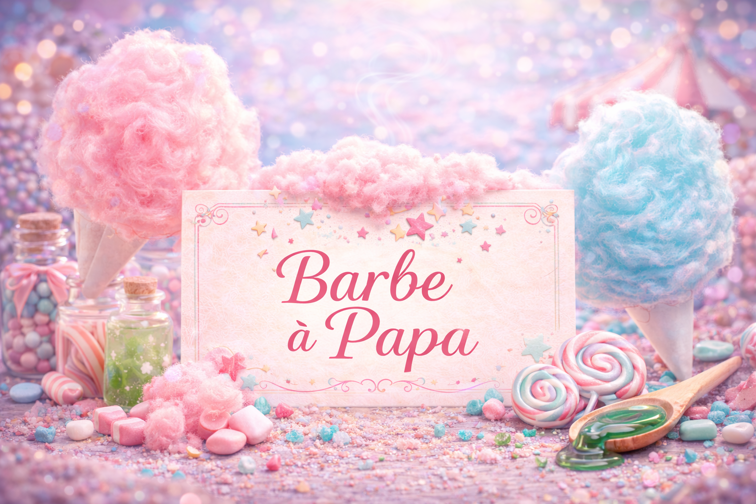 fondants parfumés barbe a papa