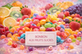 fondants parfumés bonbon aux fruits sucré